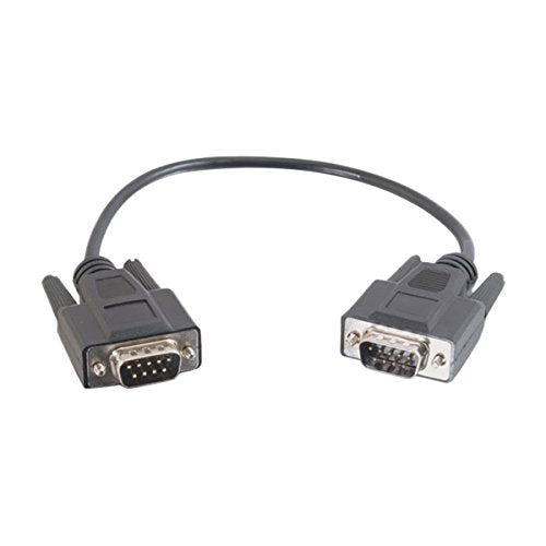 C2G 25220 Db9 M/M Serial Rs232 Cable, Black (3 Feet, 0.91 Meters)