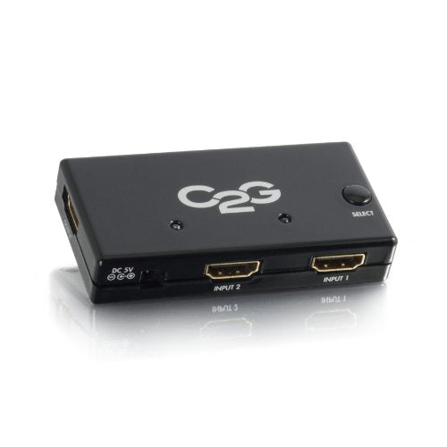 C2G Hdmi Switch, Hdmi Selector Switch, 2 Port, Supports 1080P, Cables To Go 40349