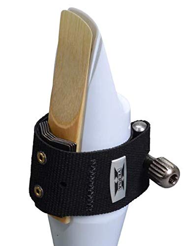 Rovner Ligature & Plastic Cap For Alto Standard Saxophone   Versa X Ligature For Hard Rubber Mouthpiece (X 1Rl)