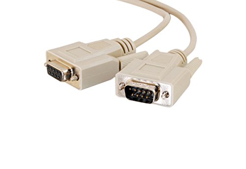 C2G 02713 Db9 M/F Serial Rs232 Extension Cable, Beige (15 Feet, 4.57 Meters)