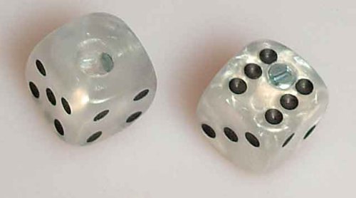 Allparts Pk 3250 055 White Pearl. Dice Knobs