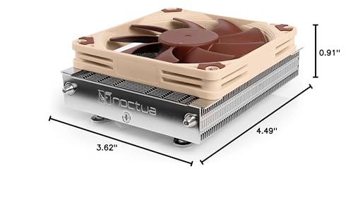 Noctua Nh-L9A-Am4, Premium Low-Profile Cpu Cooler For Amd Am4 (Brown)
