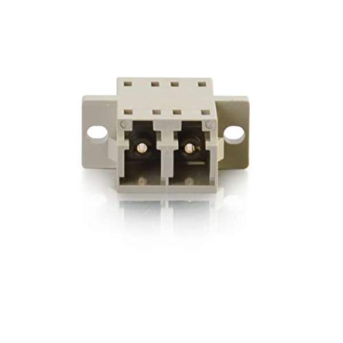 C2G 27113 Lc/Lc Duplex Multimode Fiber Optic Coupler, Taa Compliant, Gray