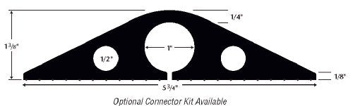 Cable Protector Blk 5Ft L 2.30Lb/Ft1 3/8'' H X 5 3/4'' W X 5' L Style G