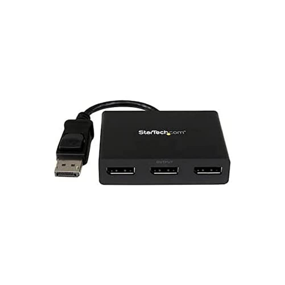 Startech 4K 30Hz   Displayport To Displayport Multi Monitor Splitter For 3 Dp Monitor Setup (Mstdp123Dp)   Video Splitter   Desk