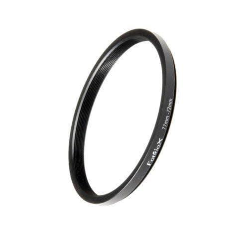 Fotodiox Metal Step Down Ring, Anodized Black Metal 77Mm 72Mm, 77 72 Mm