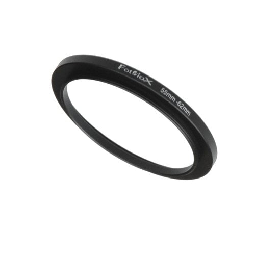 Fotodiox Metal Step Up Ring, Anodized Black Metal 55Mm-62Mm, 55-62 Mm