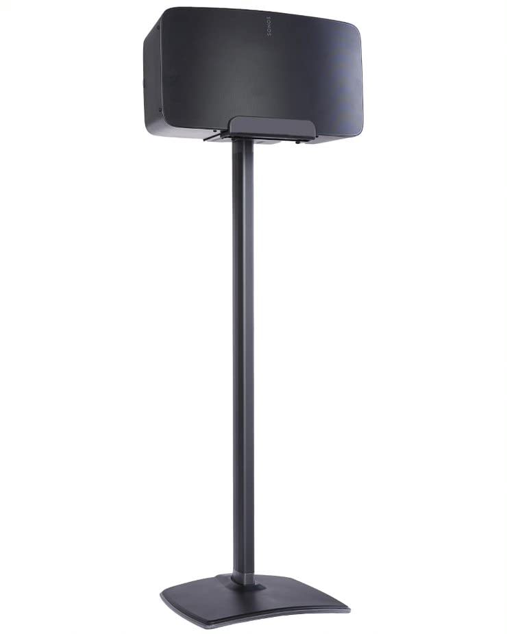 Sanus Wireless Speaker Stand For Sonos Five And Sonos Play:5   Audio Enhancing Design For Vertical & Horizontal Audio With Built