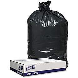 Gjo98207   Genuine Joe 1.2Mil Black Trash Can Liners