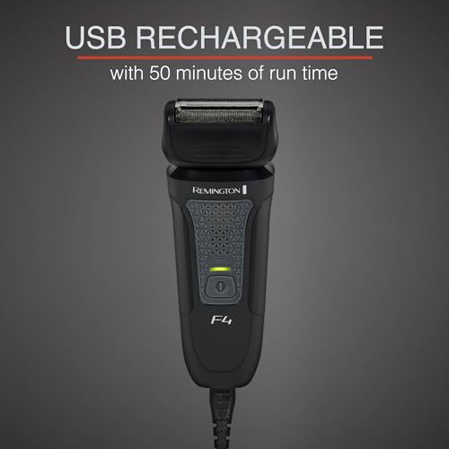 Remington F4 Style Series Foil Shaver For Men, Flexing Blades For Close And Comfortable Shave, Cordless Electric Rechargeable Ra