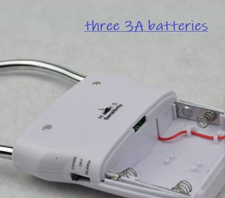 Hitbeat 115Db Door Knob/Handle Vibration Alarm For Home Hotel Apartment Door Looker Alarm 4 Packs