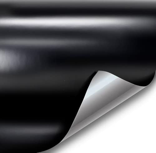 Vvivid Satin Black Premium Adhesive Vinyl Wrap Film (50Ft X 5Ft)