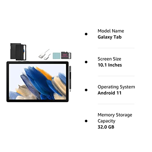 Samsung Galaxy Tab A8 10.5-Inch Touchscreen (1920X1200) Wi-Fi Tablet Bundle, Octa-Core Processor, 3Gb Ram, 32Gb Memory, Bluetoot