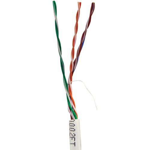 Vericom Mbw5U 01441 Cat 5E Utp Solid Riser Cmr Cable, 1,000Ft (White)