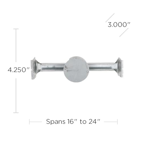Hubbell Raco 926 4 In. Round Kwik Brace Ceiling Fan Rated Support, 4 In,Silver