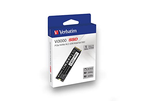 Verbatim 1Tb Ssd Vi3000 Internal Solid State Hard Drive Pcie Nvme M.2 2280