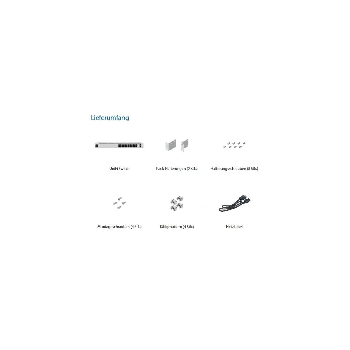 Ubiquiti Networks Unifi Switch 24, 24 Gigabit Ethernet Ports And 2 Sfp, W125840789 (Ethernet Ports And 2 Sfp Ports Unifi Usw-24,