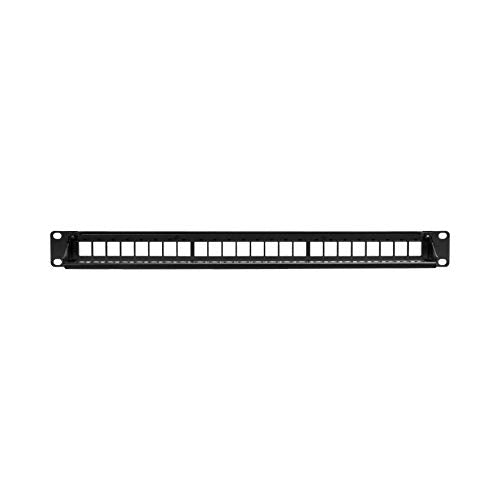 Navepoint 24 Port Modular Patch Panel,1U, Black
