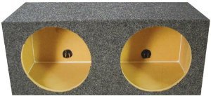 Qpower QMPSQ10E Empty Woofer Box [2]10 Qpower Square Style *mpsq10e*
