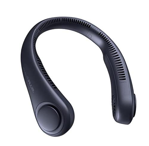 Jisulife Neck Fan, Personal Wearable Fan, Portable Bladeless Fan, 3 Speeds Rechargeable, Battery Operated Neck Fan For Men Women