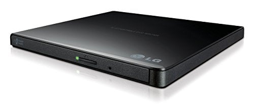 Lg Electronics 8X Usb 2.0 Super Multi Ultra Slim Portable Dvd Writer Drive +/ Rw External Drive With M Disc Support (Black) Gp65