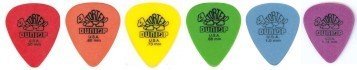 Six (6) Assorted Dunlop Tortex Guitar Picks Plectra   Brand New!!