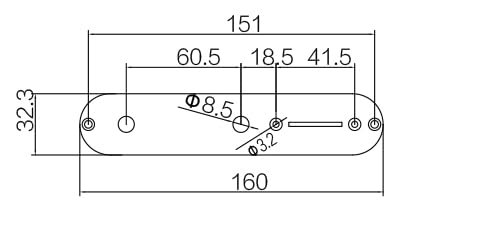 Guyker Rust Color Control Plate Compatible With Tl Guitar