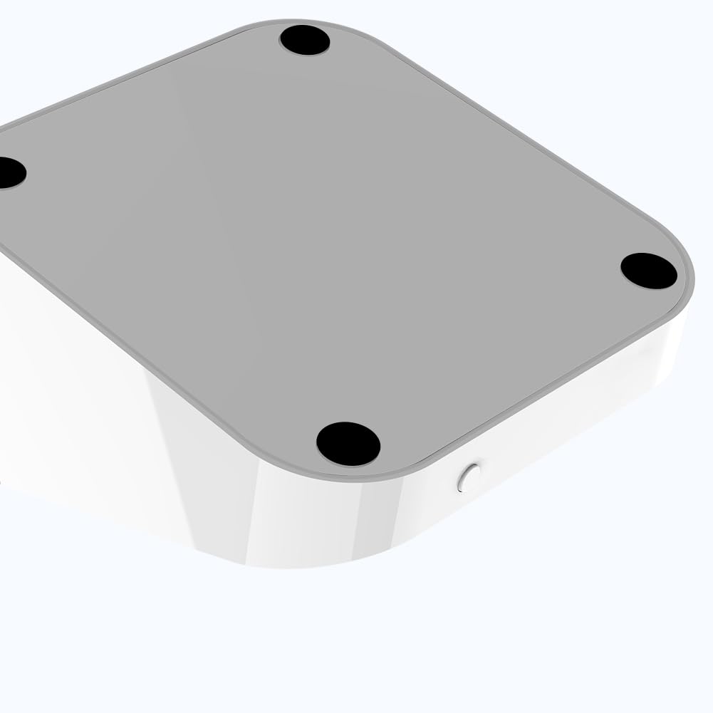 Dock Compatible With Square Reader 1St Generation, Square Card Reader Stand Holder, Anti Sleep Button, One Click To Turn On, Whi