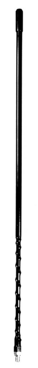 Procomm 3 Ft. Fiberglass Whip Antenna   Black