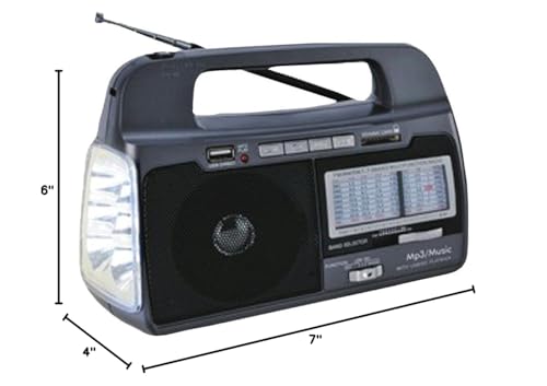Supersonic R Sc 1082 9 Band Am/Fm/Sw1 7 Portable Radio