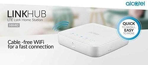 Router Alcatel Link Hub 4G Lte Unlocked Worldwide Hh41Nh Multibam 150 Mbps Wi Fi (4G Lte Usa Latin Caribbean Euro Asia Africa) +