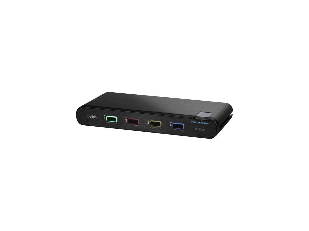 Belkin Universal 2nd Gen Secure KVM Switch, 4-Port Single Head No CAC