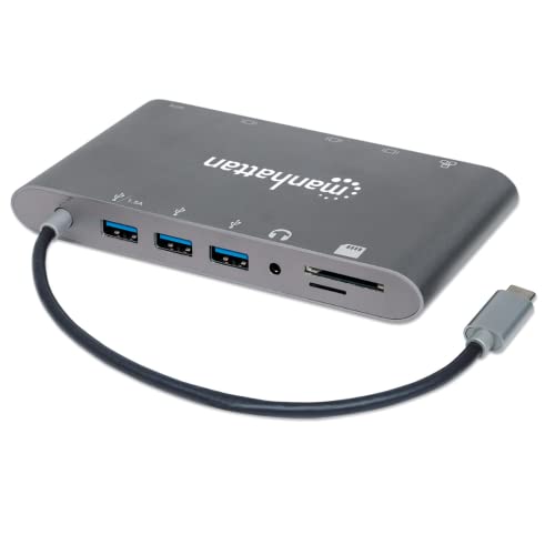 Manhattan Superspeed Usb-C To 7-In-1 Docking Station