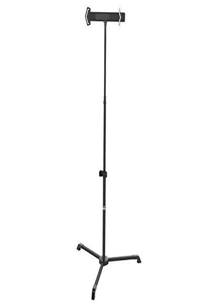 Pyle Tablet Metal Security Rack Stand Holder, Anti Theft Design With Usb Charging Port, Adjustable Height And 300 Degree Rotatio