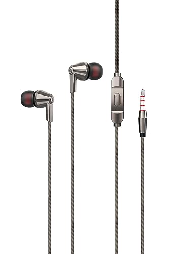 Rodmed 3.5Mm Stereo Wired In Ear Earphone With Microphone For Calling, Volume Control, Stylish Eartip,1.2 Meter Durable Cable An