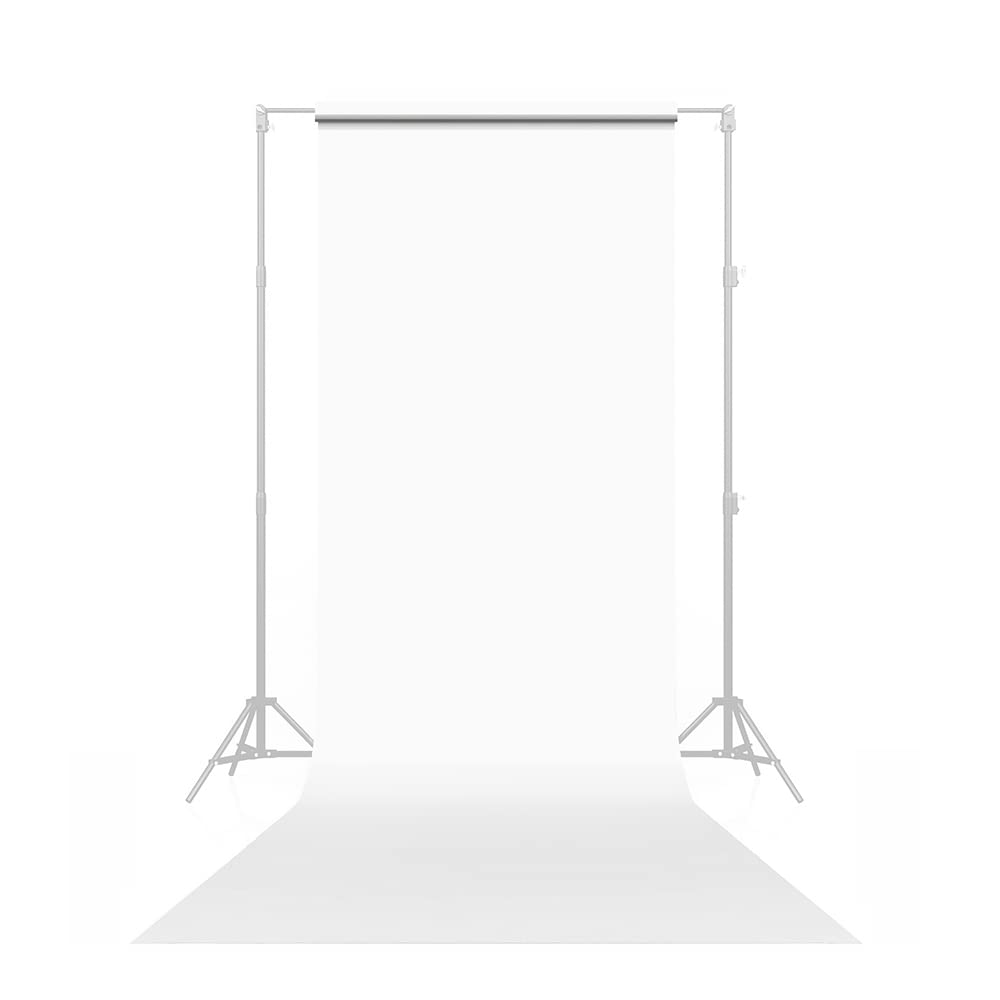 Savage Seamless Paper Photography Backdrop   Color #66 Pure White, Size 53 Inches Wide X 36 Feet Long, Backdrop For Youtube Videos, Streaming, Interviews And Portraits   Made In Usa