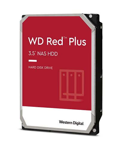 Western Digital 6Tb Wd Red Plus Nas Internal Hard Drive Hdd   5400 Rpm, Sata 6 Gb/S, Cmr, 64 Mb Cache, 3.5''   Wd60Efrx