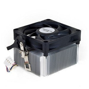 Amd 1A02C3W00 Socket Fm1/Am3+/Am3/Am2+/Am2/1207/940/939/754 Aluminum Heat Sink & 2.75'' Fan W/4 Pin Connector Up To 100W