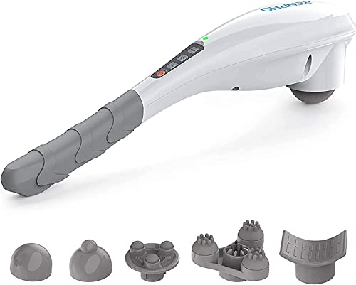 Renpho Rechargeable Hand Held Deep Tissue Massager For Muscles, Back, Foot, Neck, Shoulder, Leg, Calf Cordless Electric Percussi