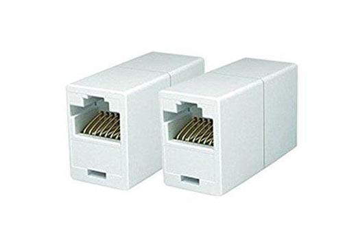Imbaprice Rj45 Coupler   (Pack Of 5) Cat5E Ethernet Cable Extender Female To Female Straight Modular Inline Coupler