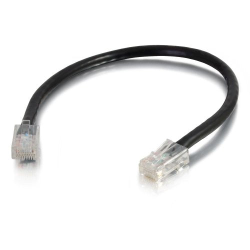 C2G 26374 Cat5E Cable   Non Booted Unshielded Ethernet Network Patch Cable, Black (1 Foot, 0.30 Meters)