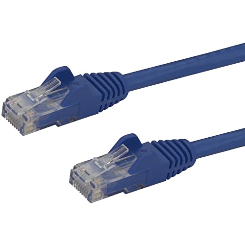 Startech.Com 1Ft Cat6 Ethernet Cable   Blue Cat 6 Gigabit Ethernet Wire  650Mhz 100W Poe Rj45 Utp Network/Patch Cord Snagless W/