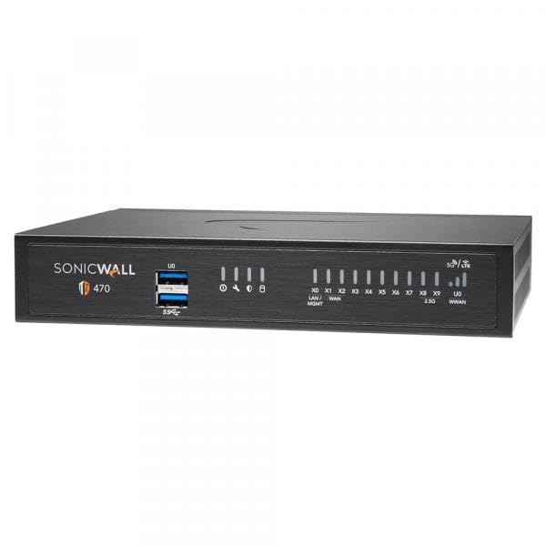 Sonicwall Tz470 Total Secure - 1Yr Essential Edition (02-Ssc-6792) | Tz470 Network Security Appliance With 1 Year Essential Prot