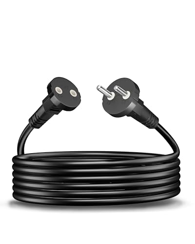 Fedus 5M Long 18Awg Heavy Duty Male To Female 2 Pin Power Extension Cord Wire, 10Amp Indoor Outdoor Power Cord Extension Electri