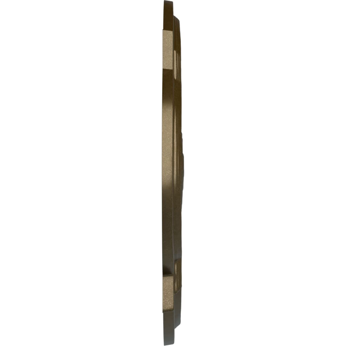 Ekena Millwork Cm21Wabrs Waltz Ceiling Medallion, 21 1/4''W X 17 3/8''H X 1''P, Hand Painted Brass