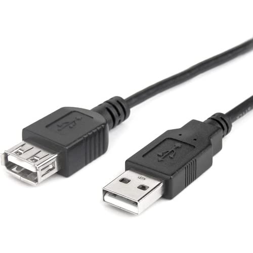 Rocstor USB 2.0 Extension Cable A Male to A Female Premium Y10C117-B1 Black 6 ft