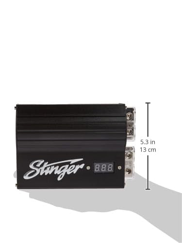 Stinger Spc505 Pro Hybrid 5 Farad Capacitor, Black