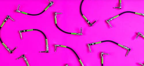 Ernie Ball 6059 6'' Flat Angle/Flat Angle Patch Cable 3 Pack   Black