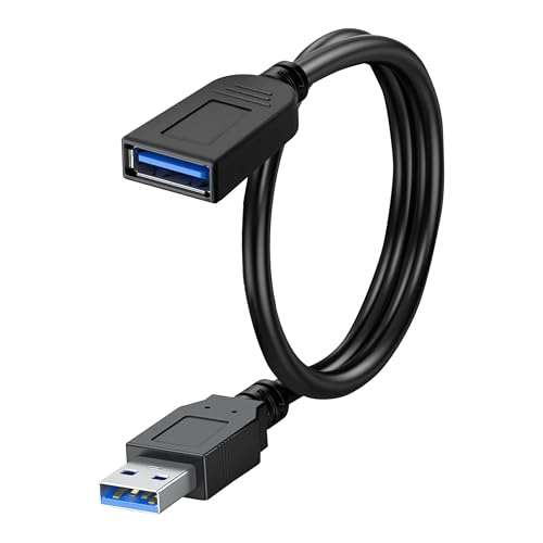 Storite 30Cm Usb 3.0 Extension Cable Extender Superspeed 5 Gbps Usb 3.0 Type A Male To Usb A Female Extension Cord For Printer, 