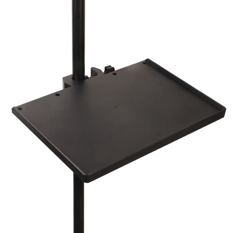 Microphone Stand Tray Mount Clamp On Rod Holders, Microphone Stand Desk With 9.44inch X 6.88inch For Stage, Music Sheet, Live Streamin